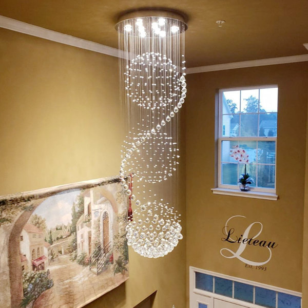 High ceiling clearance chandelier modern